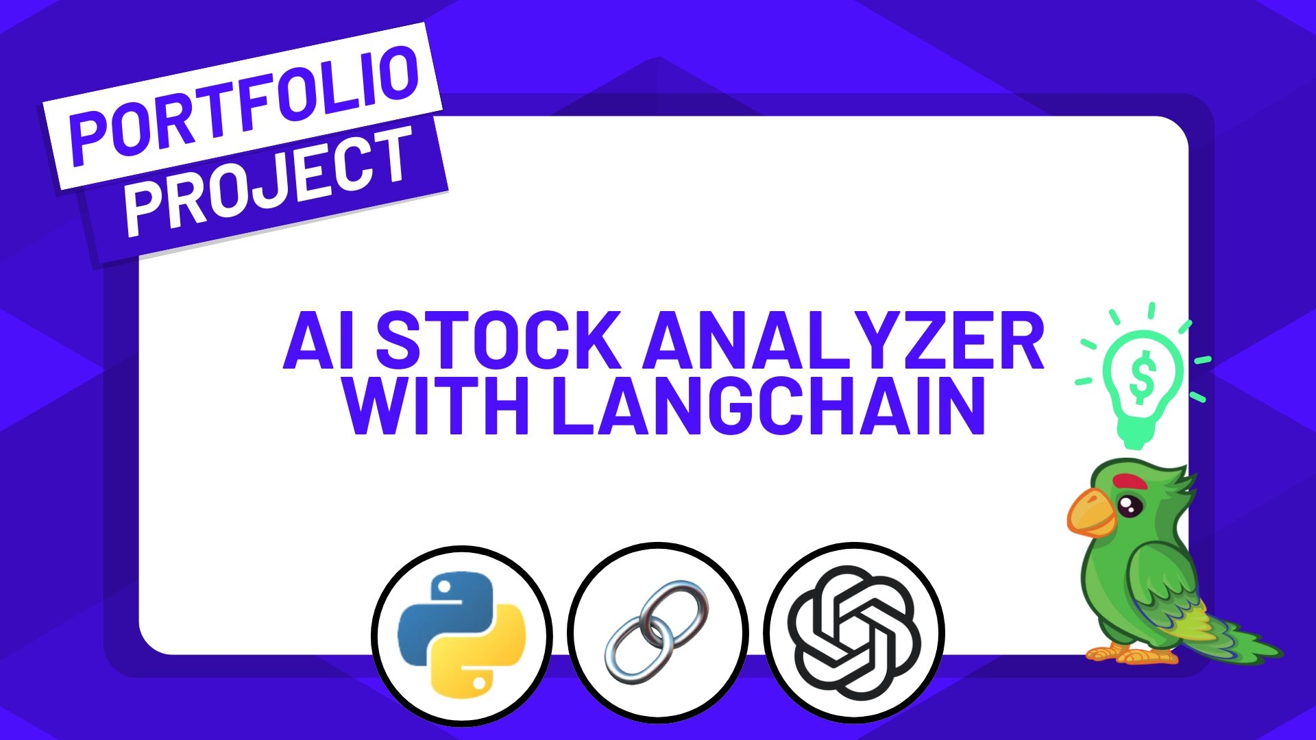 Build an AI Stock Analyzer using ChatGPT, Python and LangChain Build an AI Stock Analyzer using ChatGPT, Python and LangChain